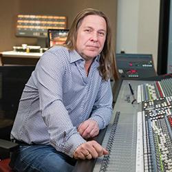 David Ivory in the Mix Room at Montco
